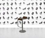 refurbished lapalma lem bar stool brown leather seat
