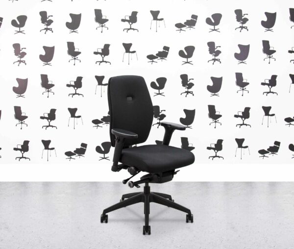 refurbished posturite homeworker plus ergonomic chair black