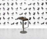 refurbished lapalma lem bar stool brown leather seat