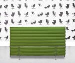 refurbished vitra alcove high back sofa emerald fabric