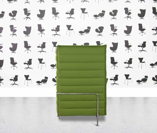 refurbished vitra alcove high back sofa emerald fabric