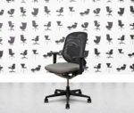 refurbished vitra medapal mesh back black frame sepia seat