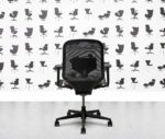 refurbished vitra medapal mesh back black frame sepia seat