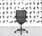 refurbished humanscale liberty task chair polished aluminium grigio grey leather