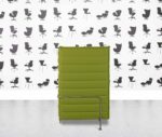 refurbished vitra alcove high back sofa grass green fabric