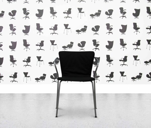 refurbished fritz hansen vico duo armchair black