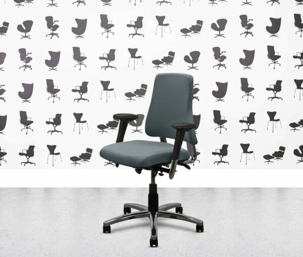 refurbished bma axia 2.2 polished aluminum medium back office chair apple seat (copy)