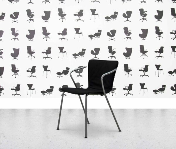 refurbished fritz hansen vico duo armchair black