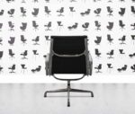refurbished vitra ea112 polished aluminium black leather