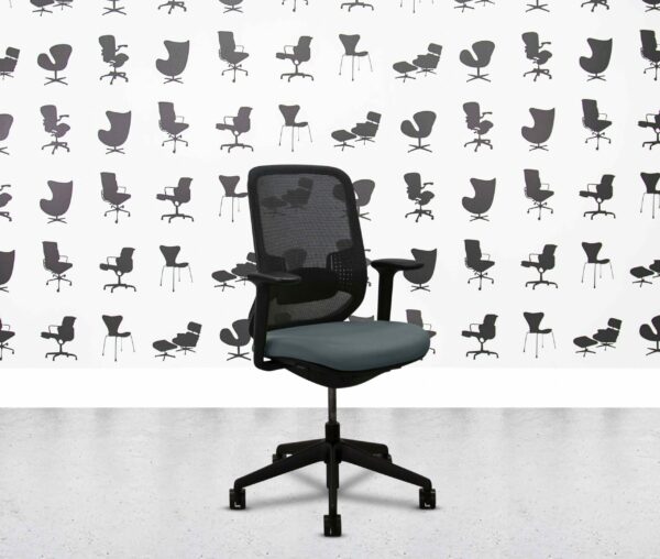 refurbished orangebox do black frame grey lumbar no tilt limiter paseo