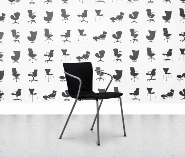 refurbished fritz hansen vico duo armchair black