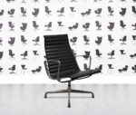 refurbished vitra ea112 polished aluminium black leather