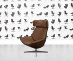 refurbished walter knoll by eoos armchair tan leather