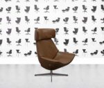 refurbished walter knoll by eoos armchair tan leather