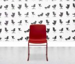 refurbished herman miller pronta stacking chair red