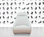 refurbished zanotta derby armchair fixed base white