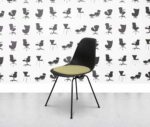 refurbished vitra charles eames dsx side chair mustard seat