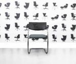 refurbished vitra visavis meeting chair black plastic back multi colour