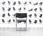 refurbished vitra visavis meeting chair black plastic back multi colour
