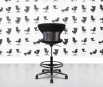 refurbished sedus turn around swivel stool indigo seat and back