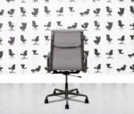 refurbished vitra soft pad ea219 aluminium frame white leather