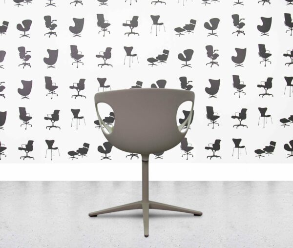 refurbished fritz hansen rin conference chair white frame apple fabric