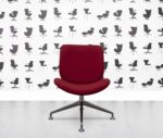 refurbished orangebox track 01 swivel chair burgundy