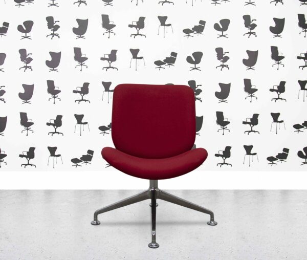 refurbished orangebox track 01 swivel chair burgundy