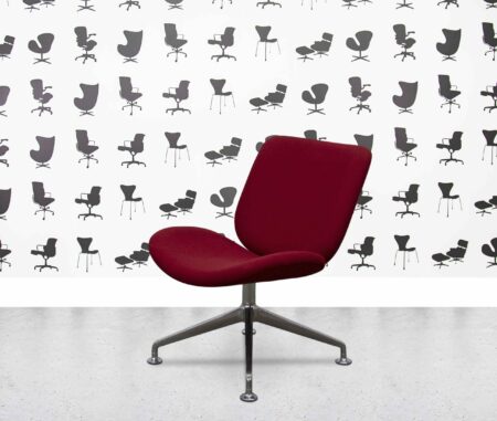 refurbished orangebox track 01 swivel chair burgundy