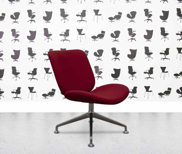 refurbished orangebox track 01 swivel chair burgundy