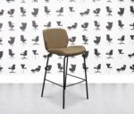 refurbished boss design kruze stool kru/6 fully upholstered beige fabric