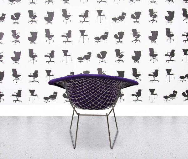 refurbished walter knoll bertoia diamond chair full cover purple