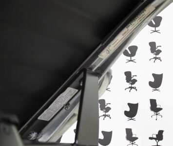 refurbished herman miller charles eames ea337 polished aluminium black