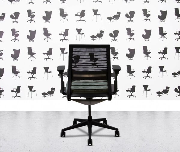 refurbished steelcase think v2 black frame multi colour