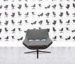 refurbished b&b italia metropolitan armchair grey fabric