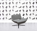 refurbished b&b italia metropolitan armchair grey fabric