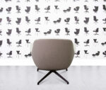 refurbished minotti jensen armchair beige fabric