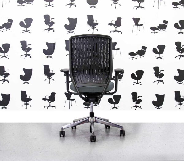 Refurbished Senator Evolve - Black Mesh Back - Polished Aluminium - Multi Colour3