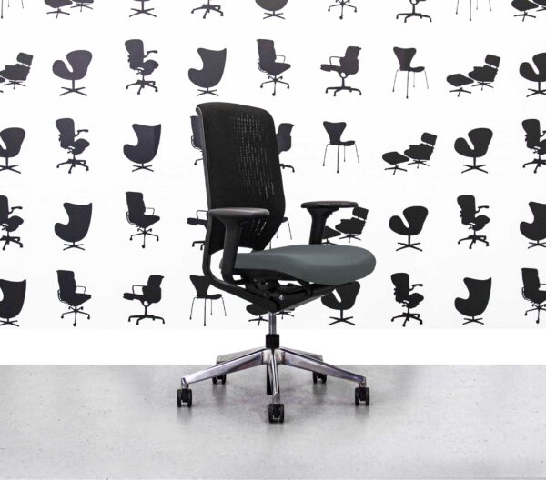 Refurbished Senator Evolve - Black Mesh Back - Polished Aluminium - Multi Colour2