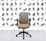 Refurbished Boss Design - Sia Task Chair - Black Frame and Base - Rose Beige Seat and Mesh1