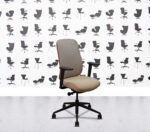 Refurbished Boss Design - Sia Task Chair - Black Frame and Base - Rose Beige Seat and Mesh3
