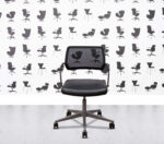 Refurbished Steelcase QiVi - Grey Frame - Black Leather