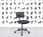 Refurbished Steelcase QiVi - Polished Aluminium - Purple Fabric4