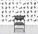 Refurbished Vitra Visavis 2 - Chrome Frame - Black Plastic Back - Multi Colour - paseo