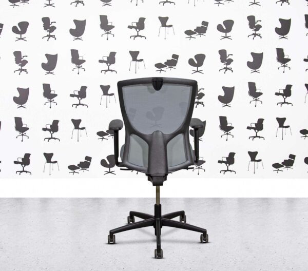 Refurbished Kinnarps Mento - Grey Mesh Back - Black Frame - Multi Colour - paseo
