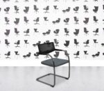 Refurbished Vitra Visavis 2 - Chrome Frame - Black Plastic Back - Multi Colour - paseo