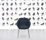 Refurbished Brunner Crona Lounge Chair - Blue Fabric
