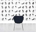 Refurbished Brunner Crona Lounge Chair - Blue Fabric