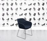 Refurbished Brunner Crona Lounge Chair - Blue Fabric