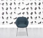 Refurbished Brunner Crona - Sled Base - Teal Green Fabric